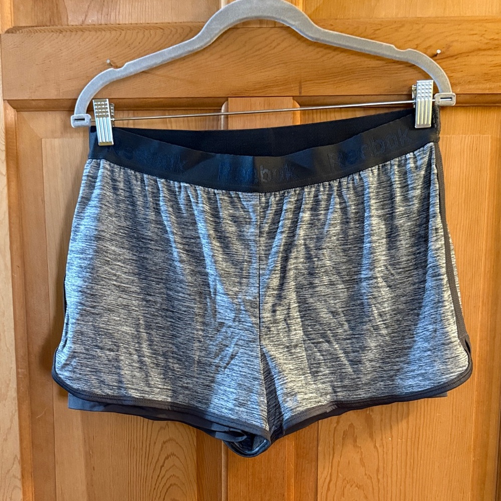 Reebok Black and Gray Performance Shorts